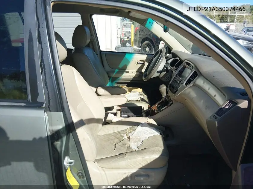 2005 TOYOTA HIGHLANDER VIN JTEDP21A350074466 — фото 5
