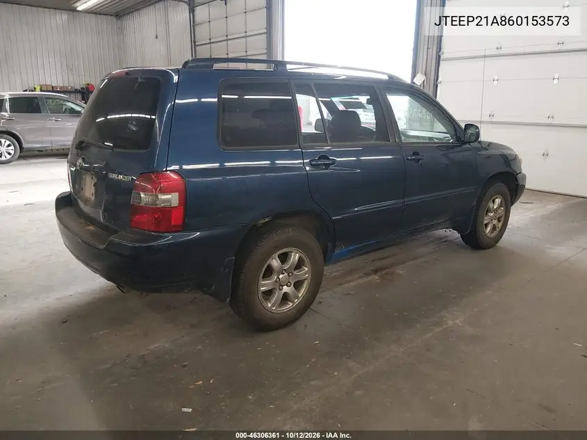 2006 TOYOTA HIGHLANDER VIN JTEEP21A860153573 — фото 4