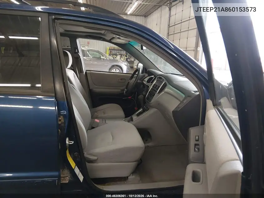 2006 TOYOTA HIGHLANDER VIN JTEEP21A860153573 — фото 5