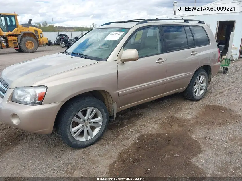 2006 TOYOTA HIGHLANDER VIN JTEEW21AX60009221 — фото 2
