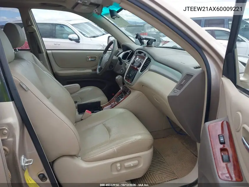2006 TOYOTA HIGHLANDER VIN JTEEW21AX60009221 — фото 5