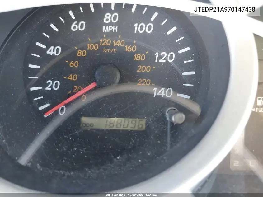 2007 TOYOTA HIGHLANDER VIN JTEDP21A970147438 — фото 7