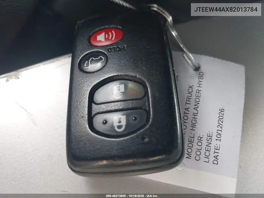2008 TOYOTA HIGHLANDER VIN JTEEW44AX82013784 — фото 11