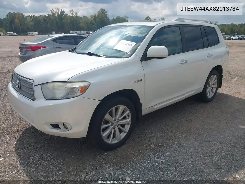 2008 TOYOTA HIGHLANDER VIN JTEEW44AX82013784 — фото 2