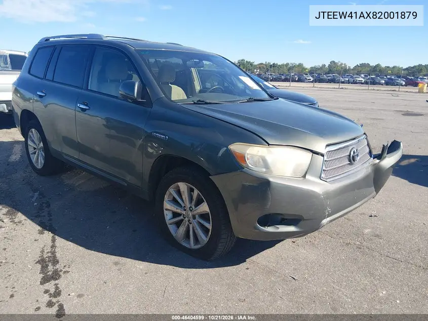 TOYOTA HIGHLANDER 2008, VIN JTEEW41AX82001879