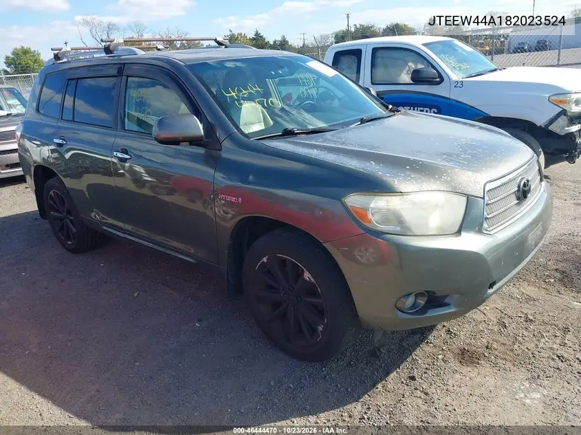 TOYOTA HIGHLANDER 2008, VIN JTEEW44A182023524