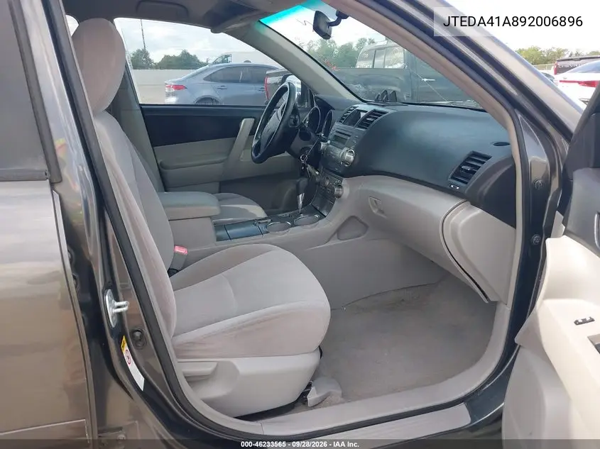 2009 TOYOTA HIGHLANDER VIN JTEDA41A892006896 — фото 5