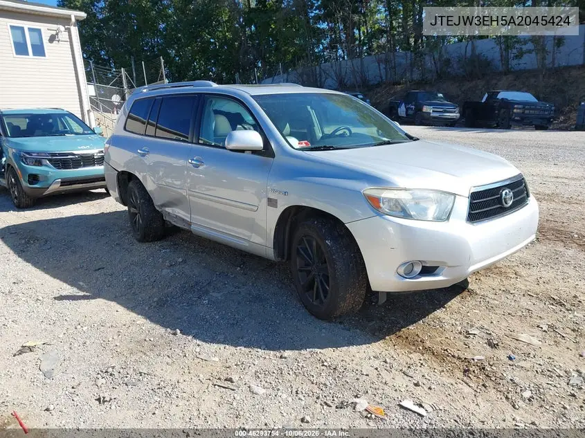 TOYOTA HIGHLANDER 2010, VIN JTEJW3EH5A2045424