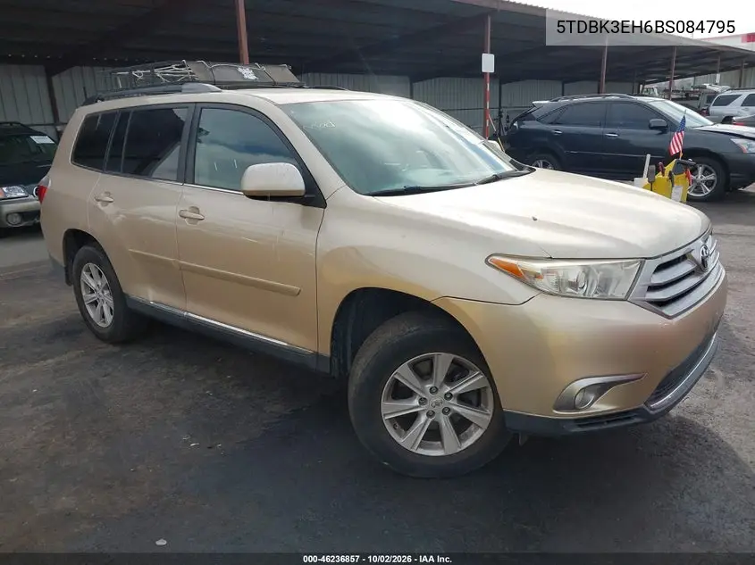 TOYOTA HIGHLANDER 2011, VIN 5TDBK3EH6BS084795