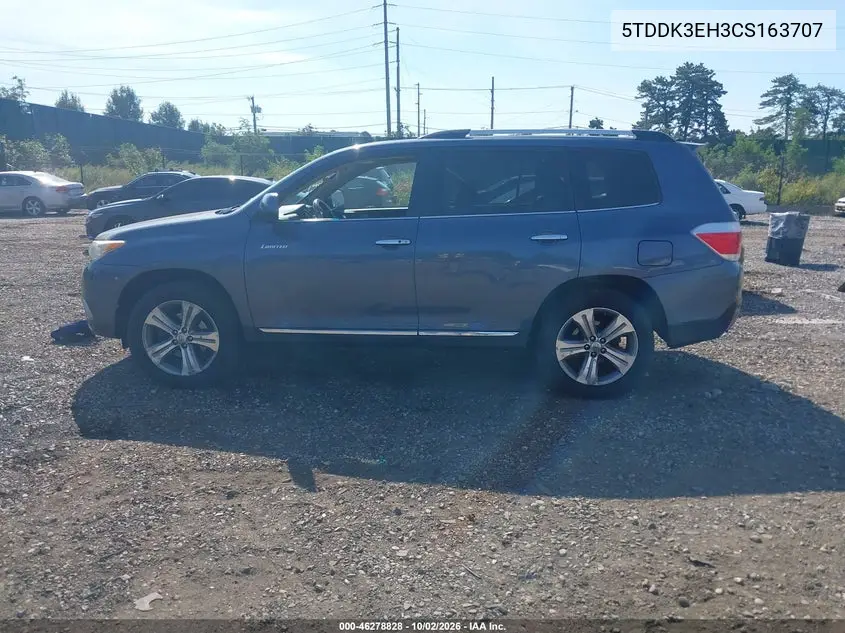 2012 TOYOTA HIGHLANDER VIN 5TDDK3EH3CS163707 — фото 14