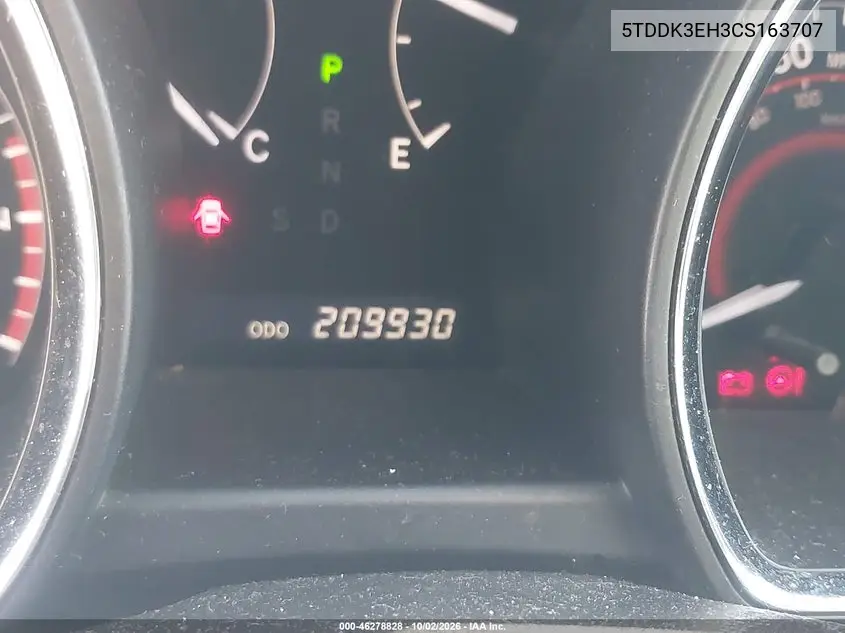 2012 TOYOTA HIGHLANDER VIN 5TDDK3EH3CS163707 — фото 15