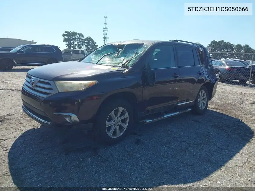 2012 TOYOTA HIGHLANDER VIN 5TDZK3EH1CS050666 — фото 2