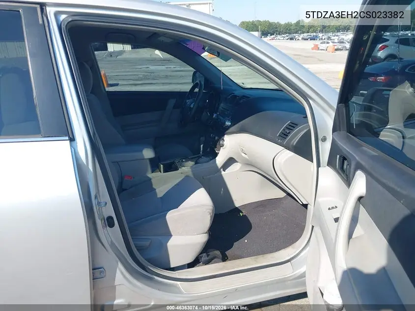 2012 TOYOTA HIGHLANDER VIN 5TDZA3EH2CS023382 — фото 5