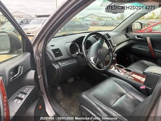 2013 TOYOTA HIGHLANDER VIN JTEDC3EH2D2014271 — фото 5