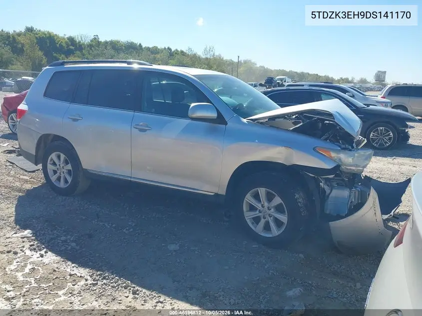 TOYOTA HIGHLANDER 2013, VIN 5TDZK3EH9DS141170