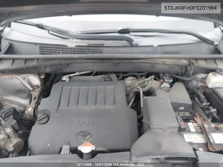 2015 TOYOTA HIGHLANDER VIN 5TDJKRFH0FS201984 — фото 10