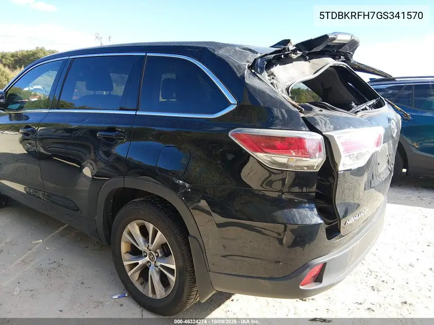 2016 TOYOTA HIGHLANDER VIN 5TDBKRFH7GS341570 — фото 18