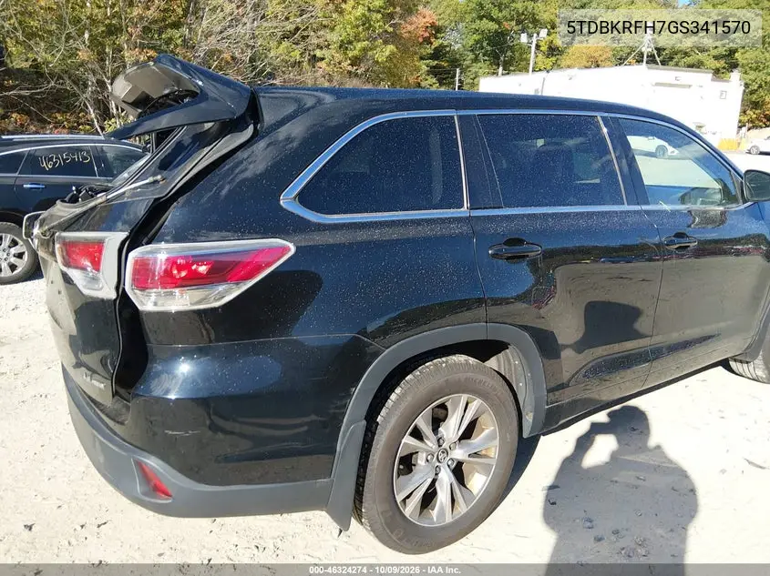 2016 TOYOTA HIGHLANDER VIN 5TDBKRFH7GS341570 — фото 20