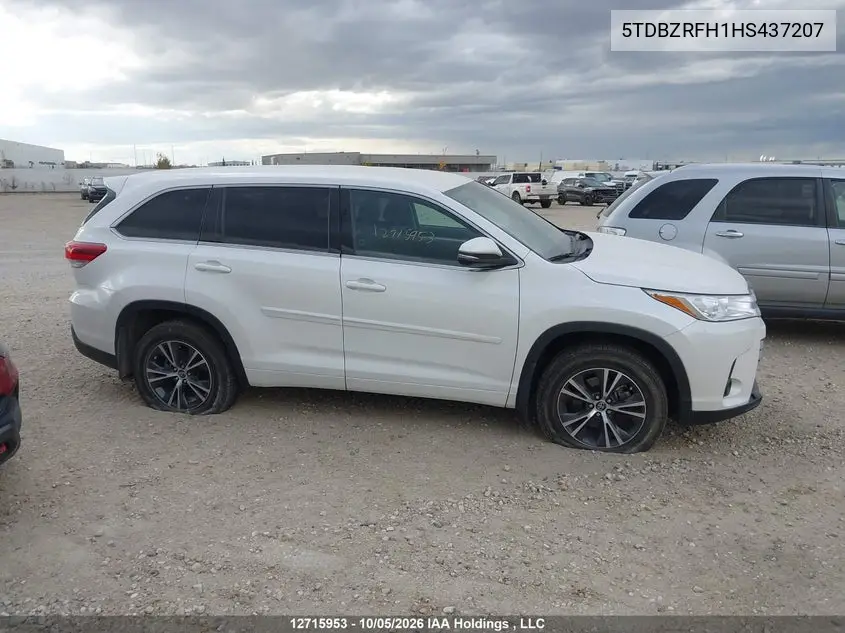 2017 TOYOTA HIGHLANDER VIN 5TDBZRFH1HS437207 — фото 13