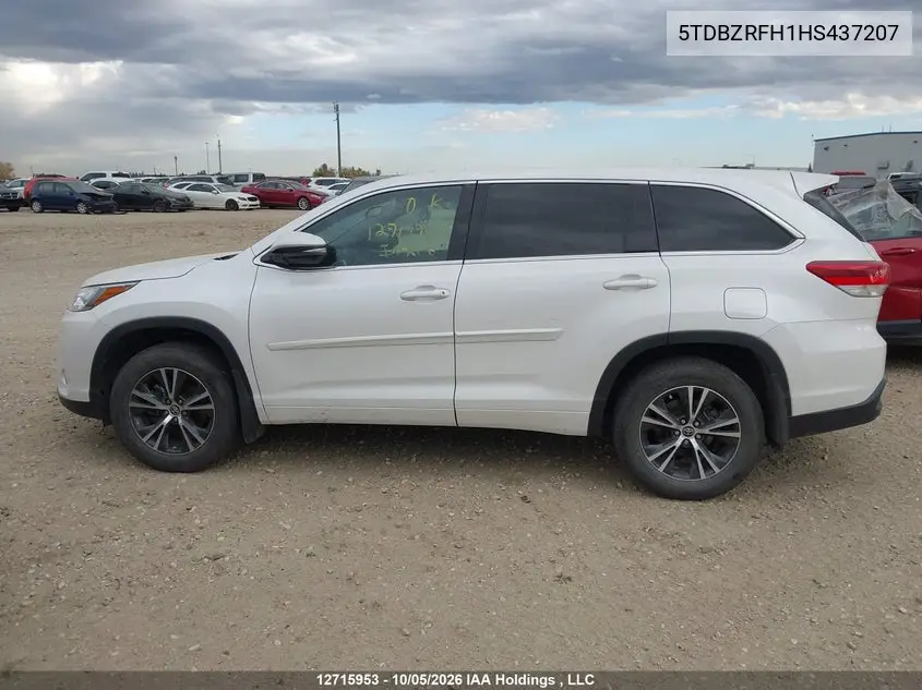 2017 TOYOTA HIGHLANDER VIN 5TDBZRFH1HS437207 — фото 14