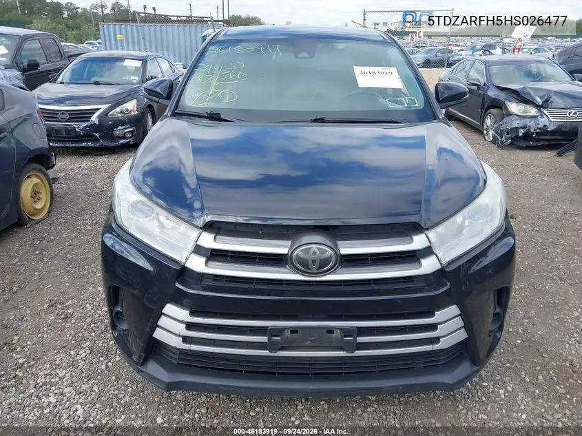 2017 TOYOTA HIGHLANDER VIN 5TDZARFH5HS026477 — фото 12