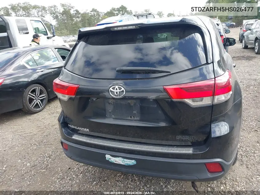 2017 TOYOTA HIGHLANDER VIN 5TDZARFH5HS026477 — фото 16