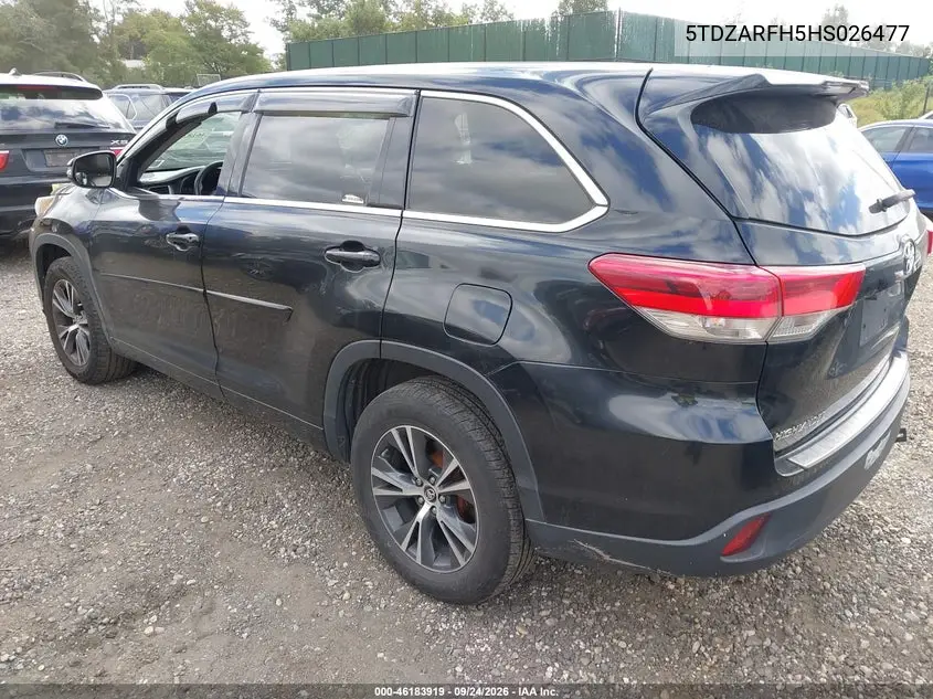 2017 TOYOTA HIGHLANDER VIN 5TDZARFH5HS026477 — фото 3
