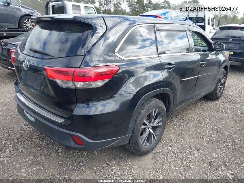 2017 TOYOTA HIGHLANDER VIN 5TDZARFH5HS026477 — фото 4