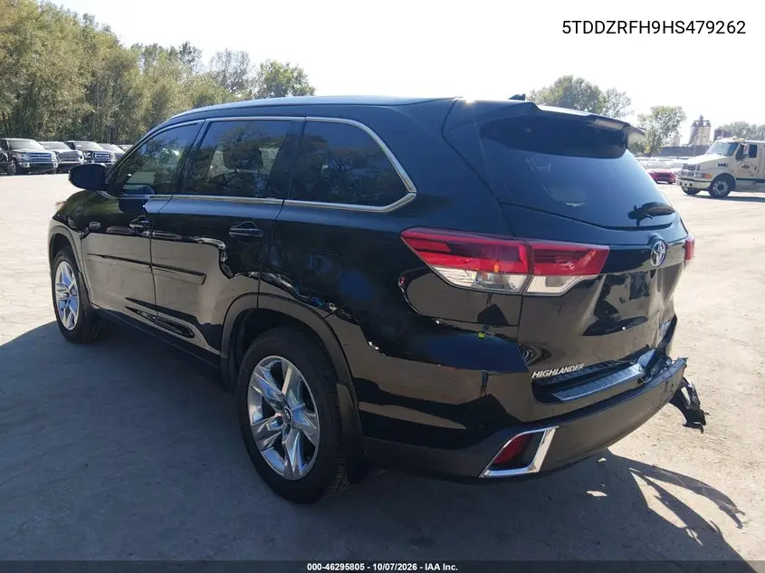 2017 TOYOTA HIGHLANDER VIN 5TDDZRFH9HS479262 — фото 3
