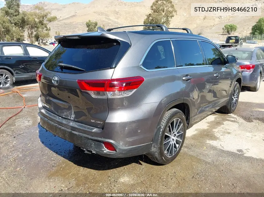 2017 TOYOTA HIGHLANDER VIN 5TDJZRFH9HS466210 — фото 4