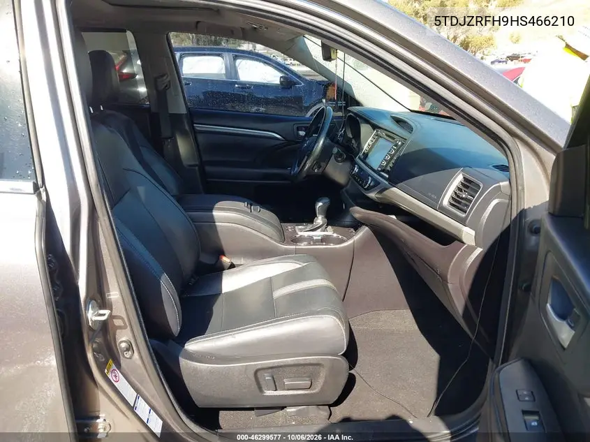 2017 TOYOTA HIGHLANDER VIN 5TDJZRFH9HS466210 — фото 5