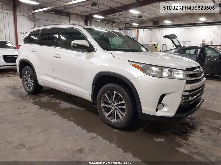 TOYOTA HIGHLANDER 2018, VIN 5TDJZRFH4JS823606
