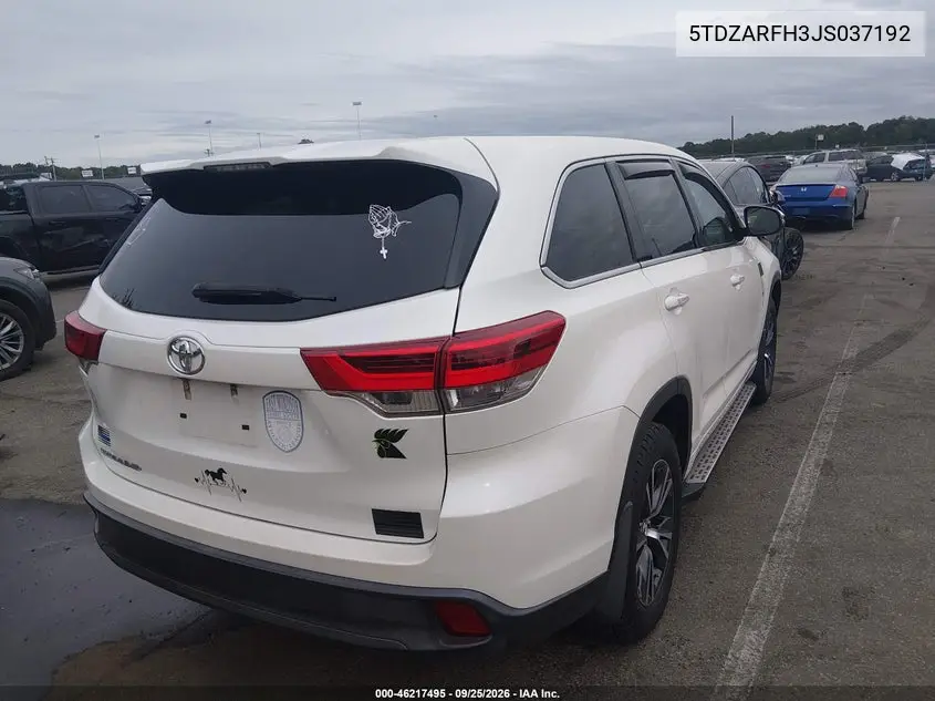 2018 TOYOTA HIGHLANDER VIN 5TDZARFH3JS037192 — фото 4