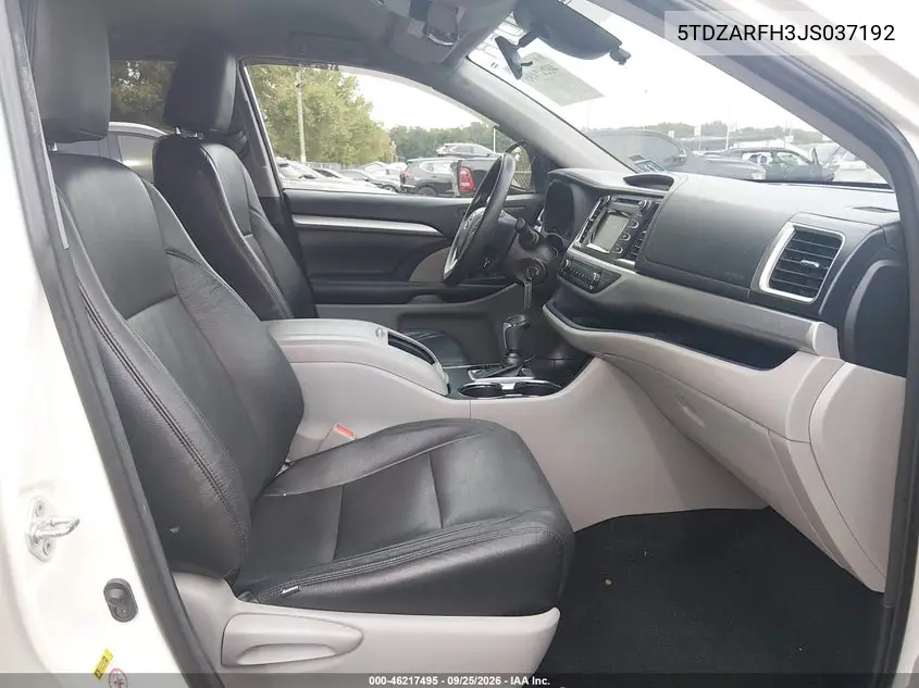 2018 TOYOTA HIGHLANDER VIN 5TDZARFH3JS037192 — фото 5