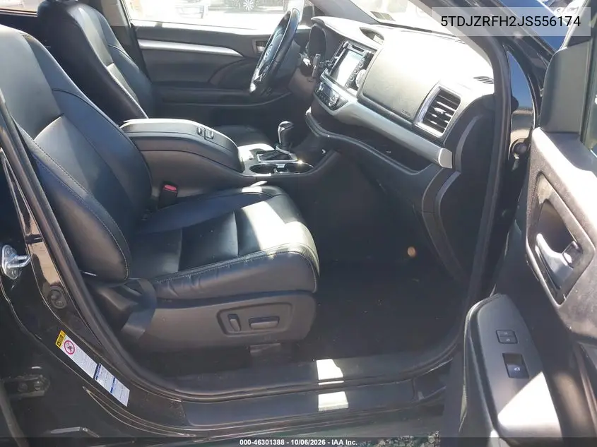 2018 TOYOTA HIGHLANDER VIN 5TDJZRFH2JS556174 — фото 5