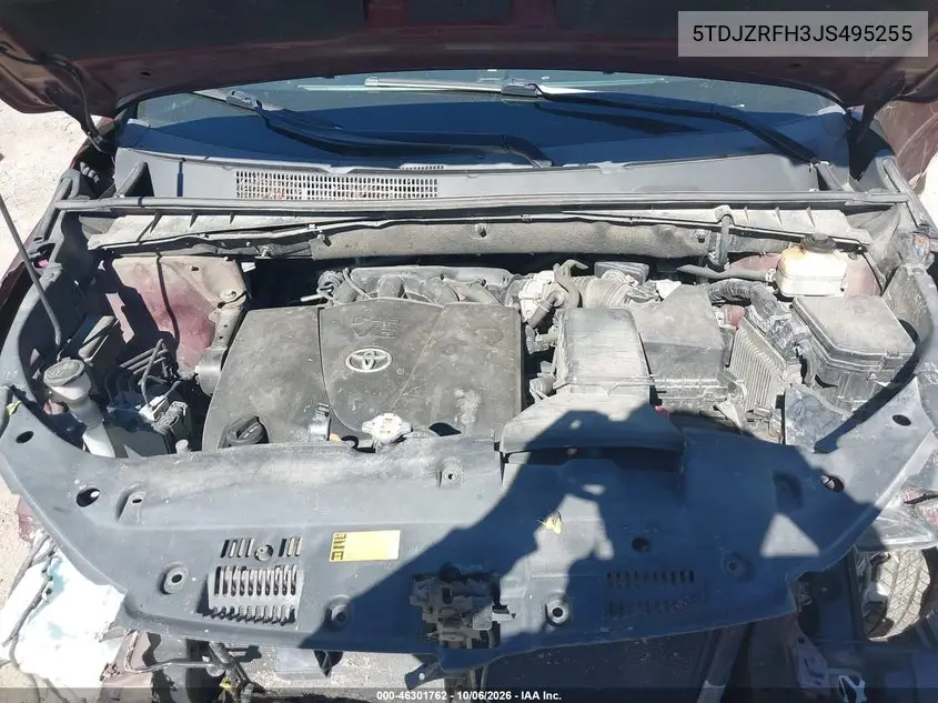 2018 TOYOTA HIGHLANDER VIN 5TDJZRFH3JS495255 — фото 10