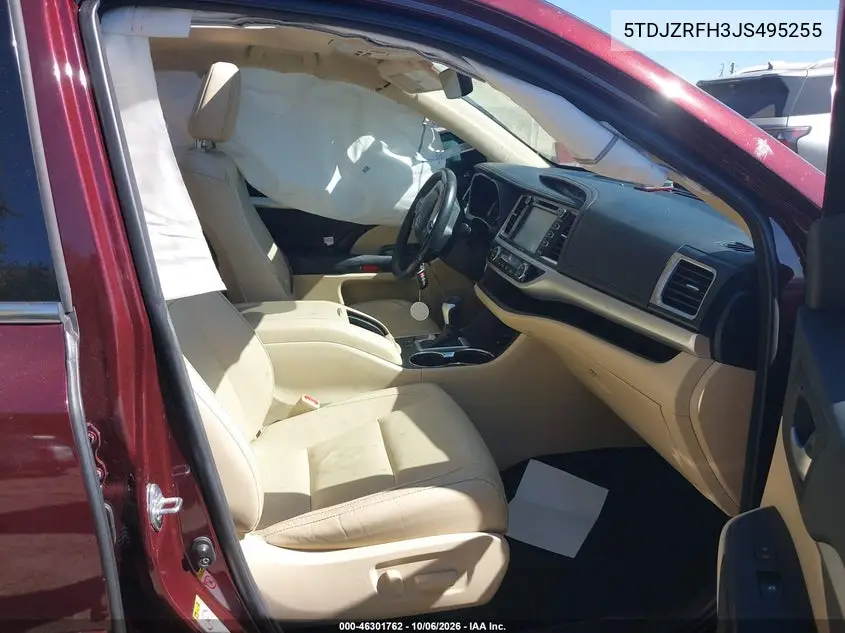 2018 TOYOTA HIGHLANDER VIN 5TDJZRFH3JS495255 — фото 5