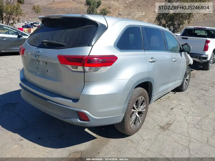 2018 TOYOTA HIGHLANDER VIN 5TDZZRFH0JS246804 — фото 4