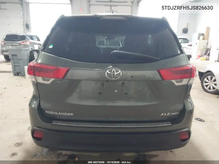 2018 TOYOTA HIGHLANDER VIN 5TDJZRFH5JS826630 — фото 16