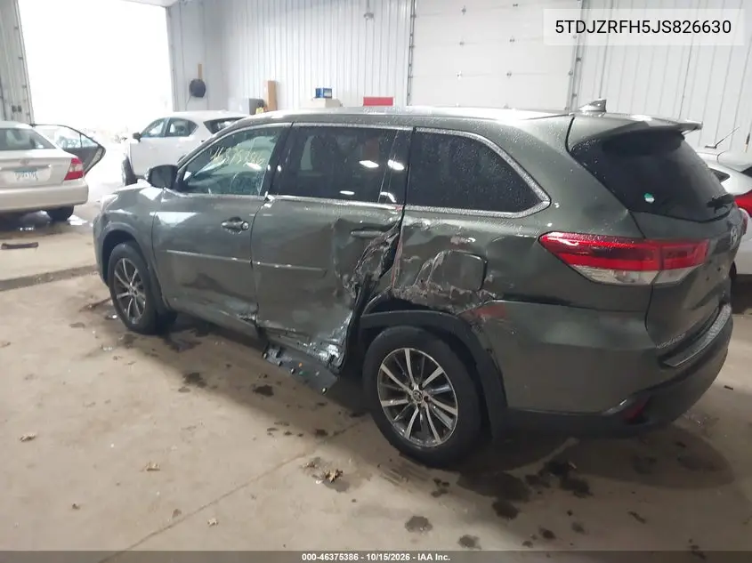 2018 TOYOTA HIGHLANDER VIN 5TDJZRFH5JS826630 — фото 3