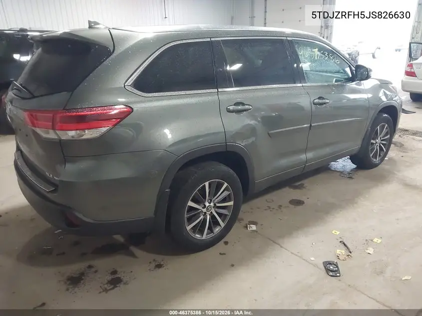2018 TOYOTA HIGHLANDER VIN 5TDJZRFH5JS826630 — фото 4