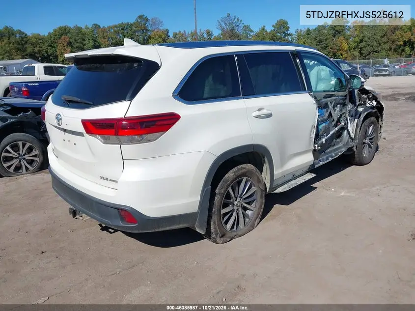 2018 TOYOTA HIGHLANDER VIN 5TDJZRFHXJS525612 — фото 4