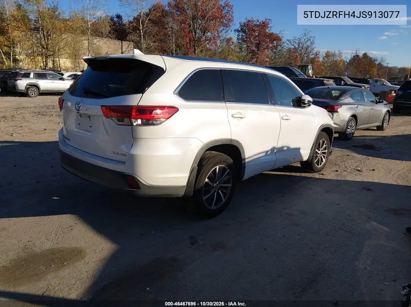 2018 TOYOTA HIGHLANDER VIN 5TDJZRFH4JS913077 — фото 4