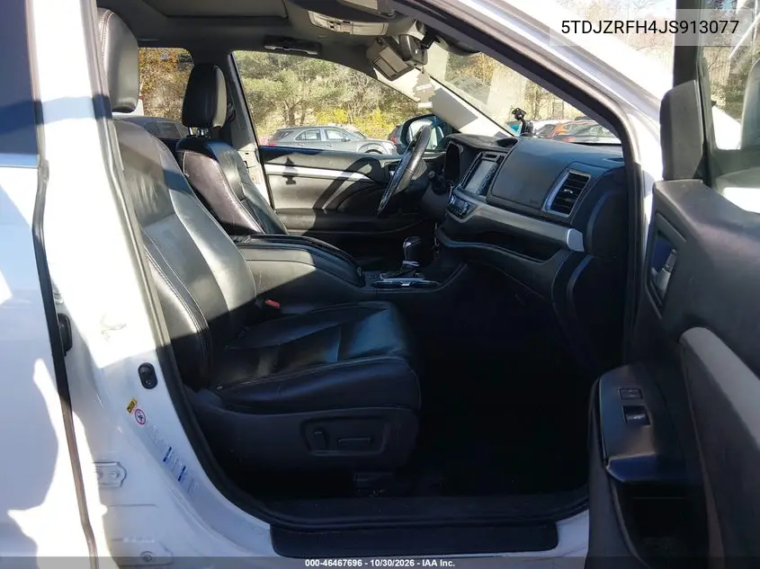 2018 TOYOTA HIGHLANDER VIN 5TDJZRFH4JS913077 — фото 5