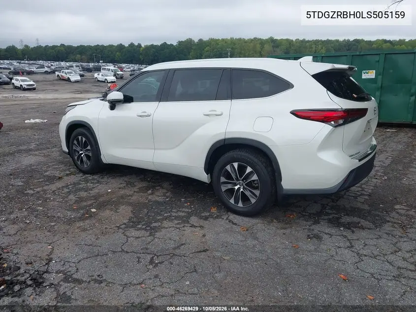 2020 TOYOTA HIGHLANDER VIN 5TDGZRBH0LS505159 — фото 3
