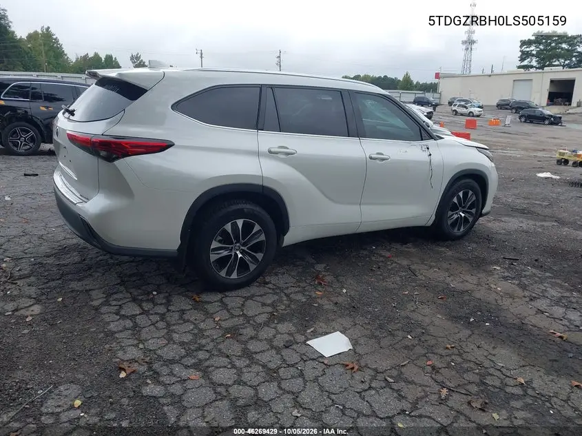 2020 TOYOTA HIGHLANDER VIN 5TDGZRBH0LS505159 — фото 4