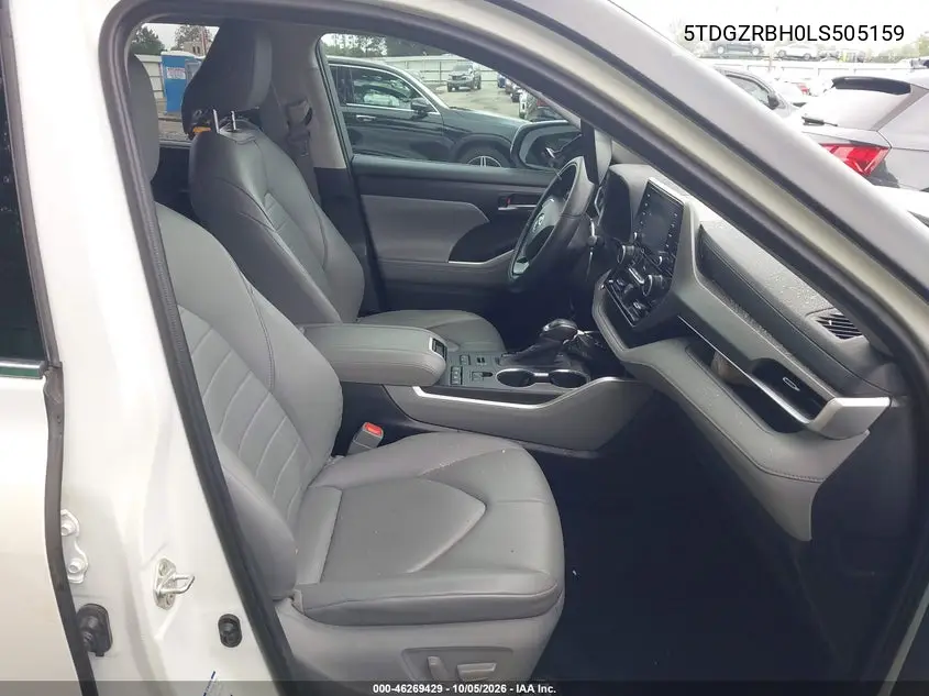 2020 TOYOTA HIGHLANDER VIN 5TDGZRBH0LS505159 — фото 5