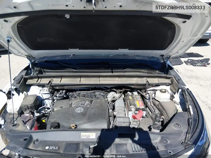 2020 TOYOTA HIGHLANDER VIN 5TDFZRBH9LS008333 — фото 10
