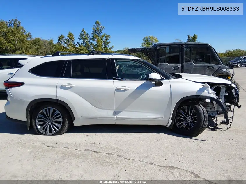 2020 TOYOTA HIGHLANDER VIN 5TDFZRBH9LS008333 — фото 12