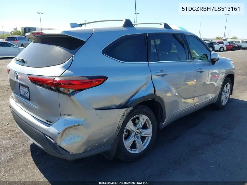 2020 TOYOTA HIGHLANDER VIN 5TDCZRBH7LS513161 — фото 4